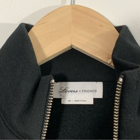 Lovers and Friends Becker Zip Up Mini Dress in Black - Picture 5 of 11